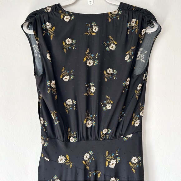 NEW Veronica Beard Wixson Silk Blend Floral Midi Dress Asymmetrical Hem - Picture 8 of 12